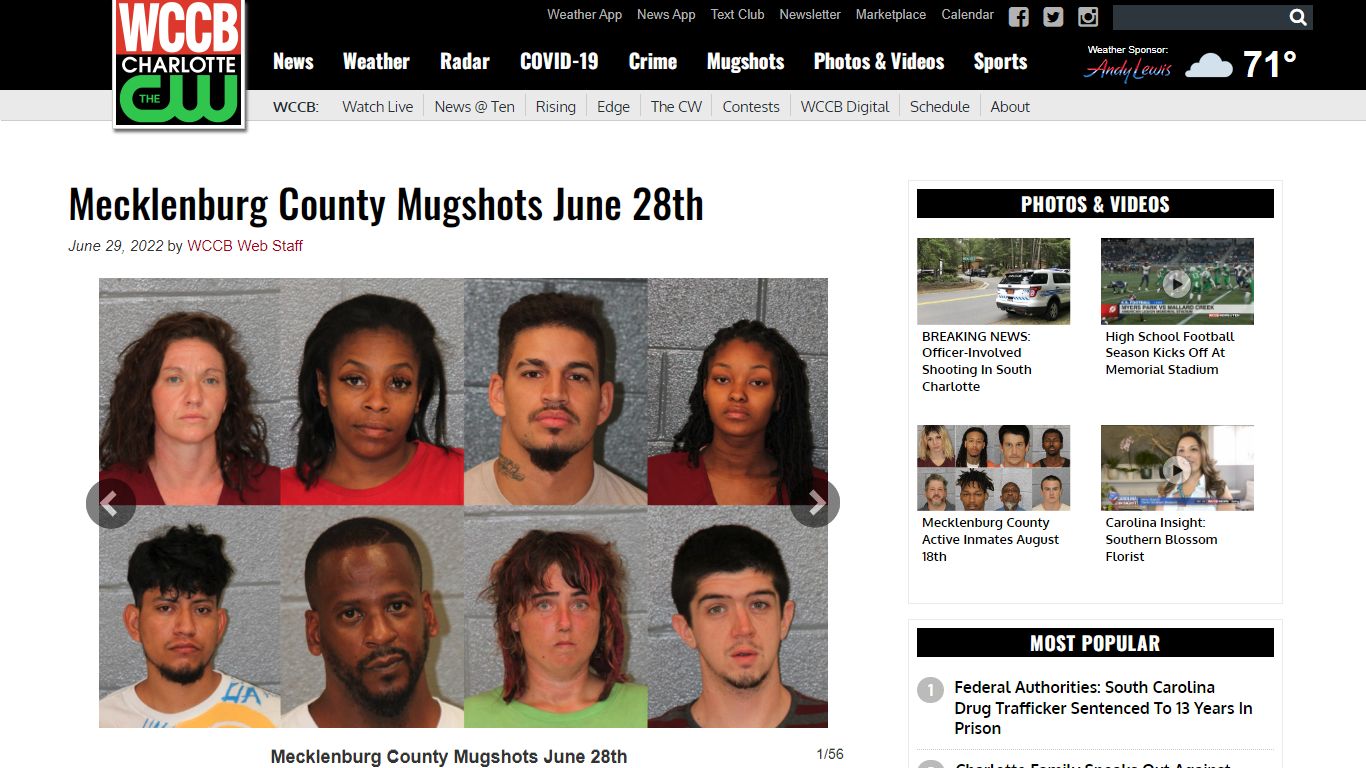 Mecklenburg County Mugshots June 28th - WCCB Charlotte's CW